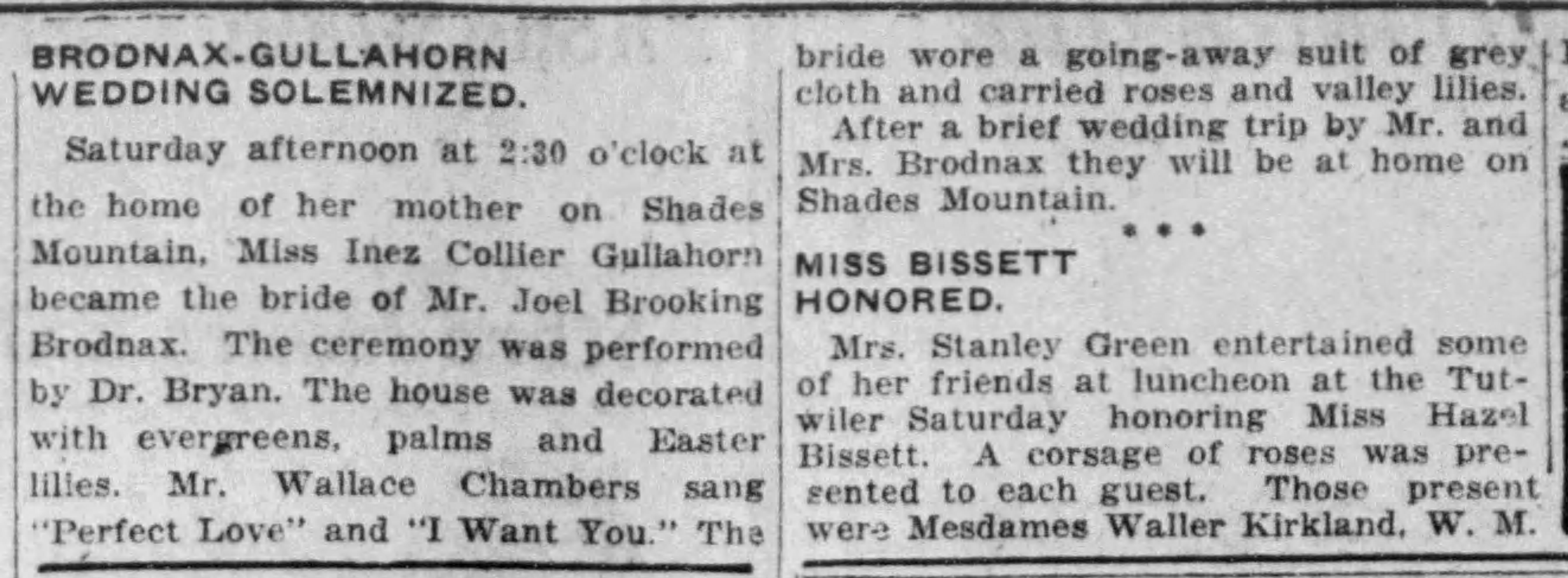 Inez Collier Gullahorn-Joel Brooking Brodnax